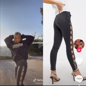 Topshop Jeans - Topshop Washed Black Buckle Jamie Jeans Topshop Jeans - Topshop Washed Black Buckle Jamie Jeans